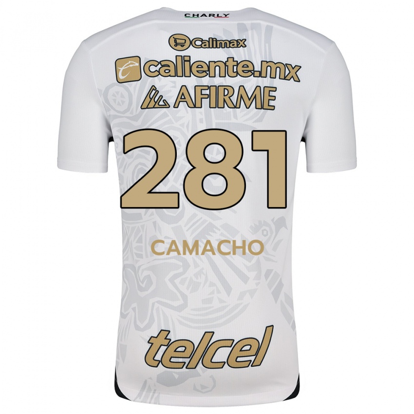 Niño Camiseta Javier Camacho #281 Blanco Negro 2ª Equipación 2024/25 La Camisa México