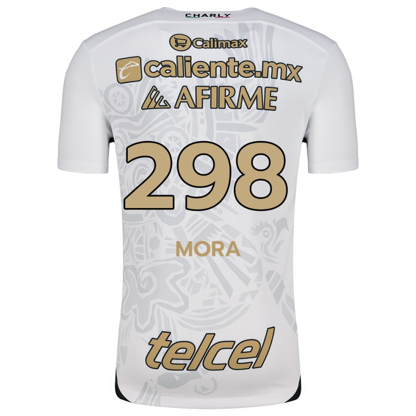 Niño Camiseta Gilberto Mora #298 Blanco Negro 2ª Equipación 2024/25 La Camisa México