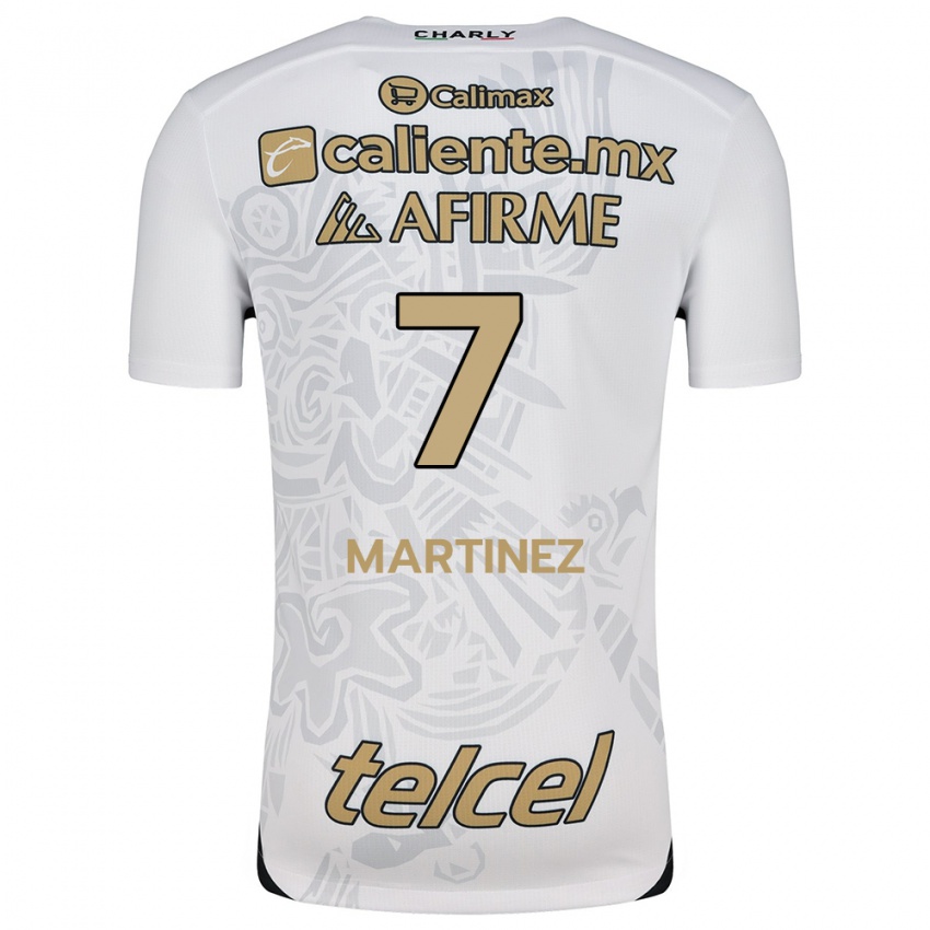 Niño Camiseta Alejandro Martínez #7 Blanco Negro 2ª Equipación 2024/25 La Camisa México