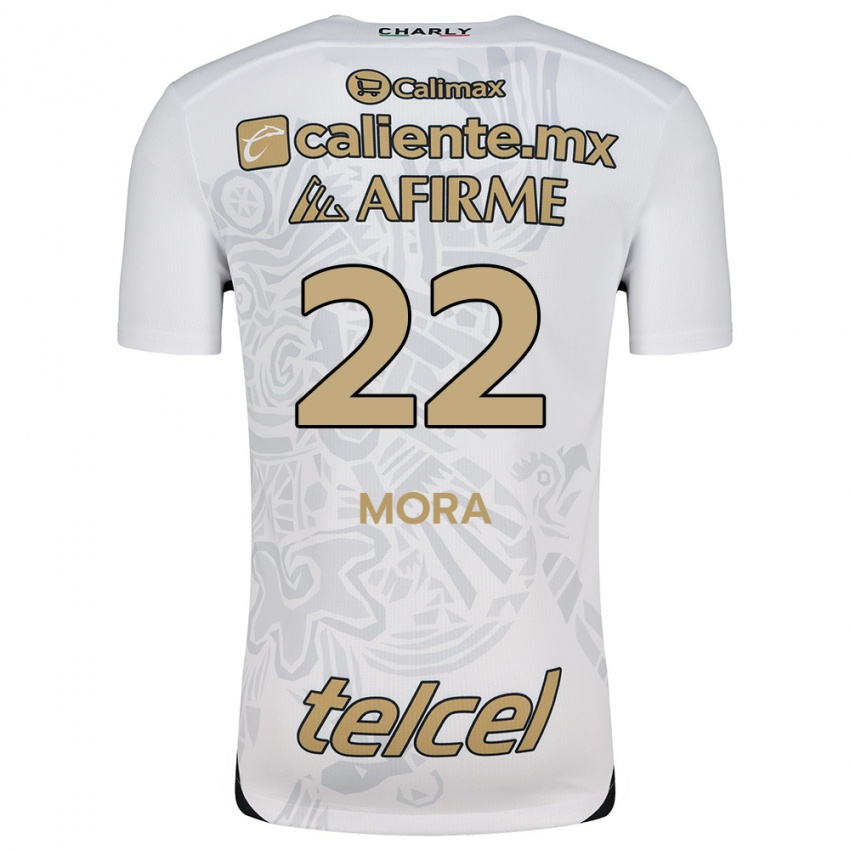 Niño Camiseta Bianca Mora #22 Blanco Negro 2ª Equipación 2024/25 La Camisa México