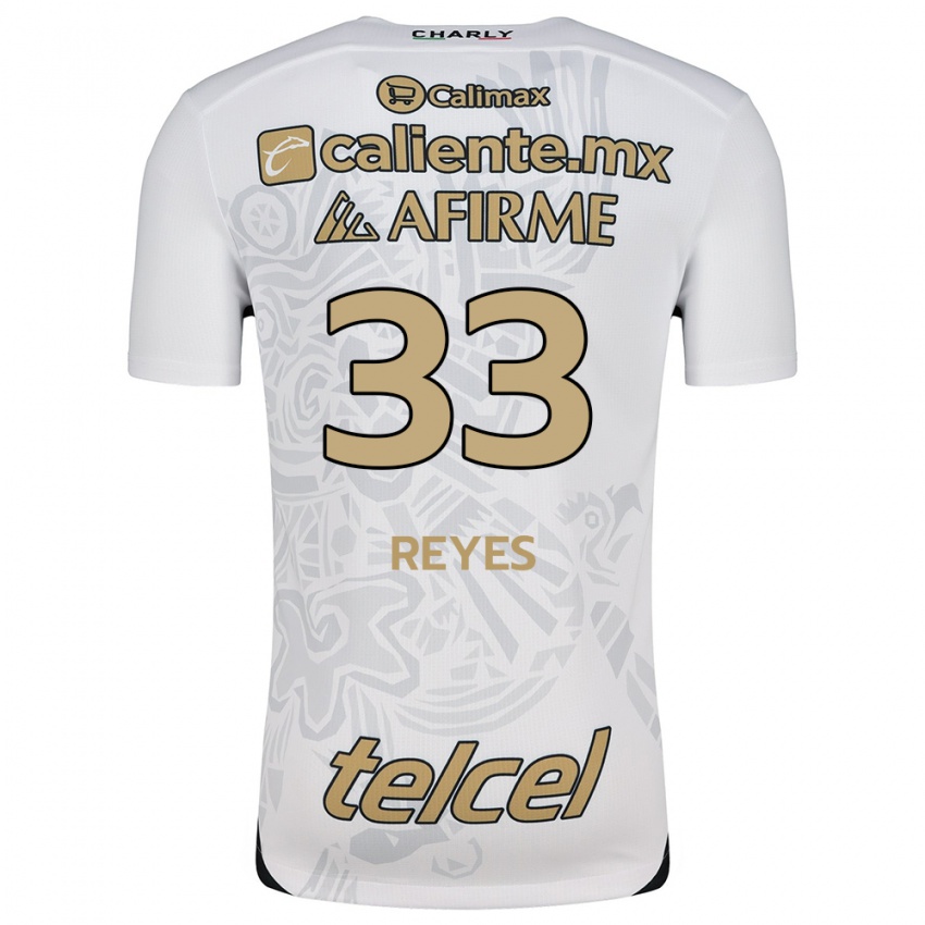 Niño Camiseta Jazmín Reyes #33 Blanco Negro 2ª Equipación 2024/25 La Camisa México