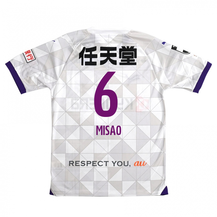 Niño Camiseta Yuto Misao #6 Blanco Morado 2ª Equipación 2024/25 La Camisa México