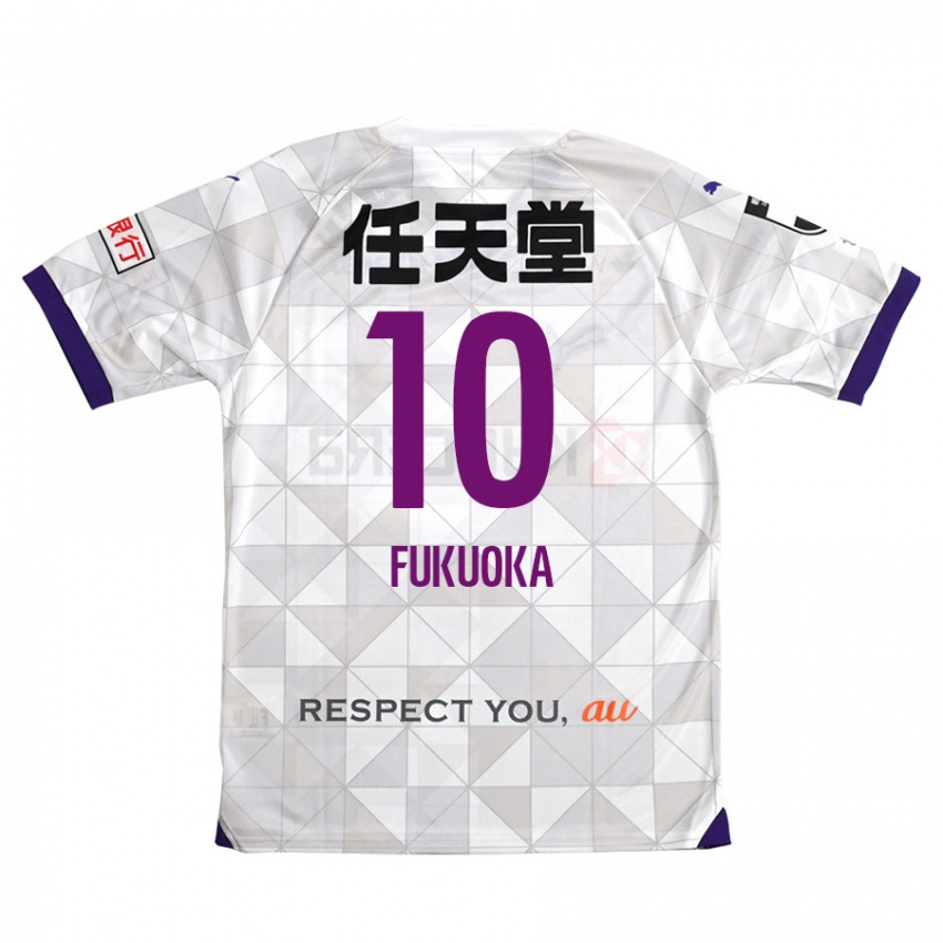 Niño Camiseta Shimpei Fukuoka #10 Blanco Morado 2ª Equipación 2024/25 La Camisa México