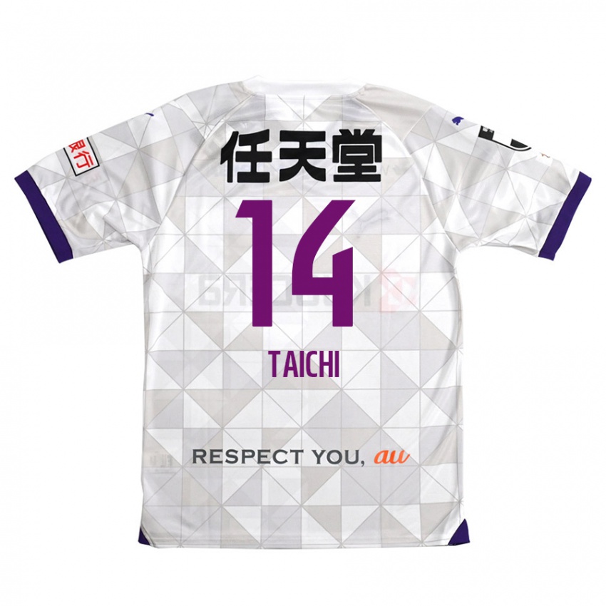 Niño Camiseta Taichi Hara #14 Blanco Morado 2ª Equipación 2024/25 La Camisa México