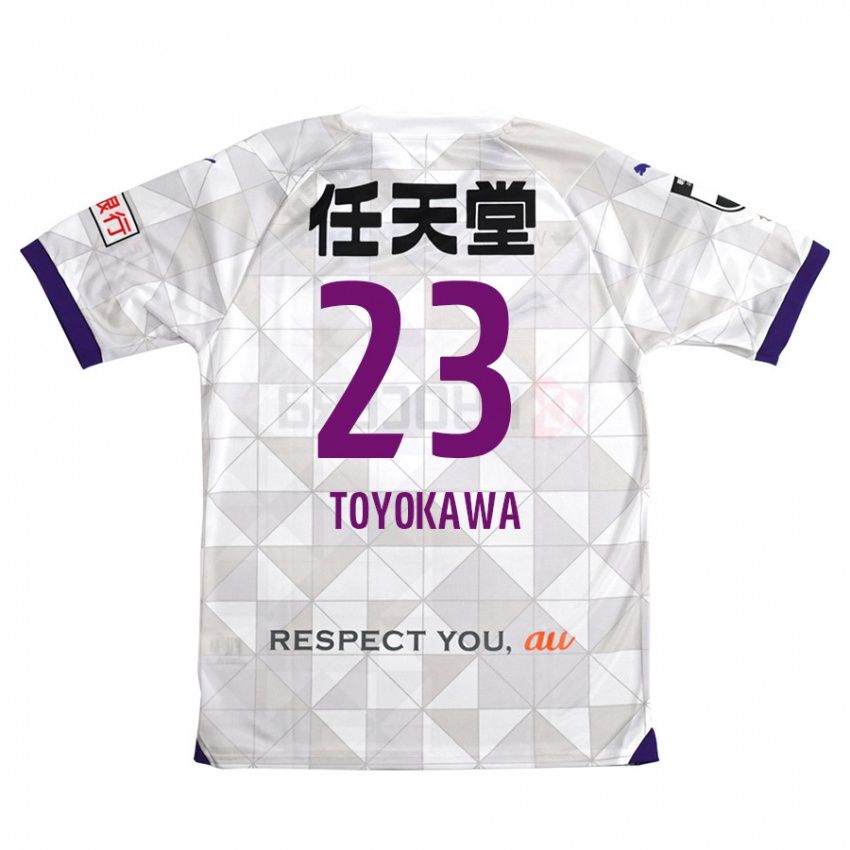 Niño Camiseta Yuta Toyokawa #23 Blanco Morado 2ª Equipación 2024/25 La Camisa México