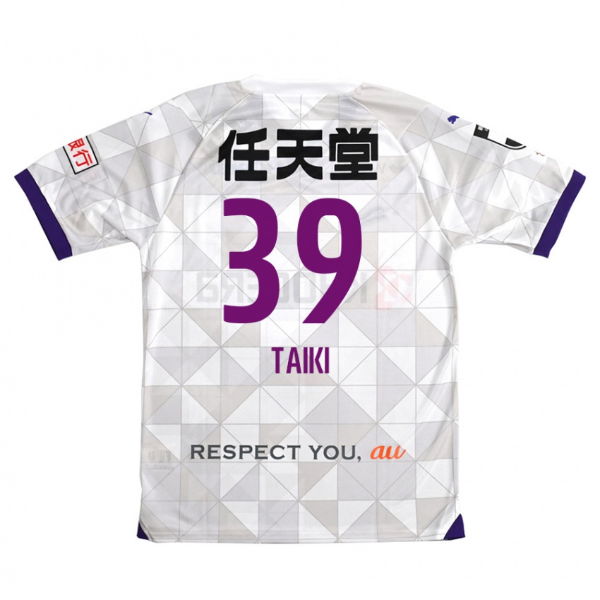 Niño Camiseta Taiki Hirato #39 Blanco Morado 2ª Equipación 2024/25 La Camisa México