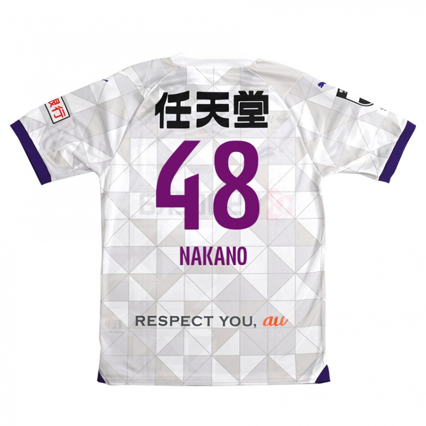 Niño Camiseta Ryuma Nakano #48 Blanco Morado 2ª Equipación 2024/25 La Camisa México