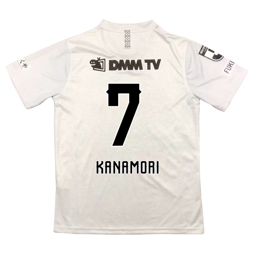 Niño Camiseta Takeshi Kanamori #7 Gris Negro 2ª Equipación 2024/25 La Camisa México