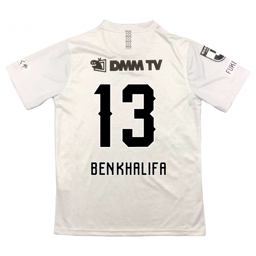 Niño Camiseta Nassim Ben Khalifa #13 Gris Negro 2ª Equipación 2024/25 La Camisa México