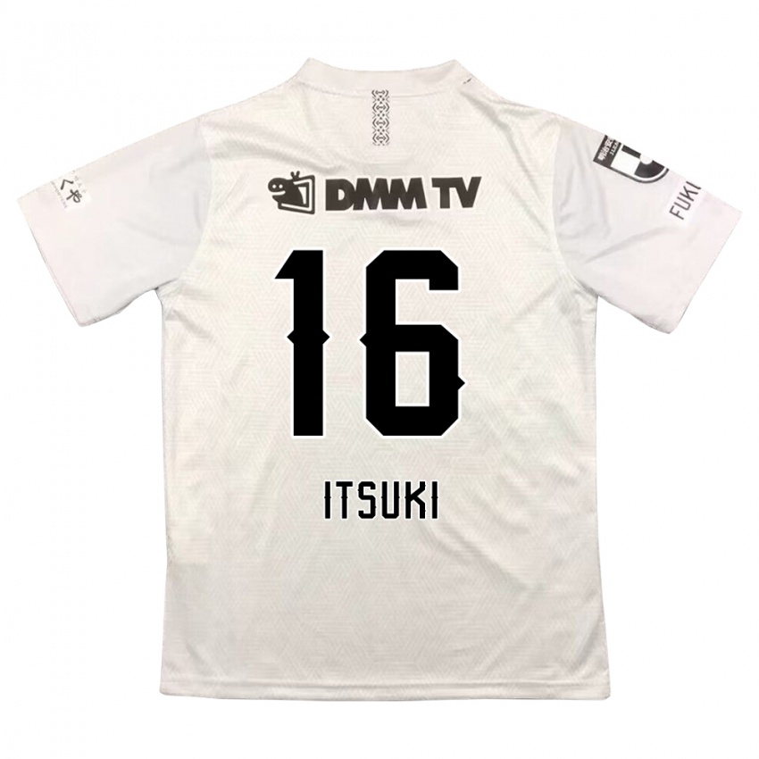 Niño Camiseta Itsuki Oda #16 Gris Negro 2ª Equipación 2024/25 La Camisa México