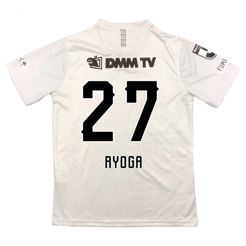 Niño Camiseta Ryoga Sato #27 Gris Negro 2ª Equipación 2024/25 La Camisa México