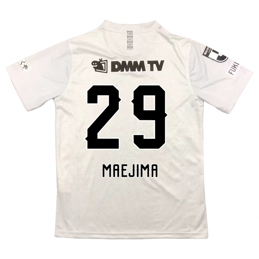 Niño Camiseta Yota Maejima #29 Gris Negro 2ª Equipación 2024/25 La Camisa México