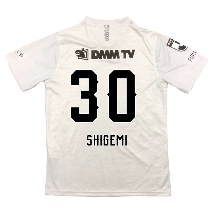 Niño Camiseta Masato Shigemi #30 Gris Negro 2ª Equipación 2024/25 La Camisa México