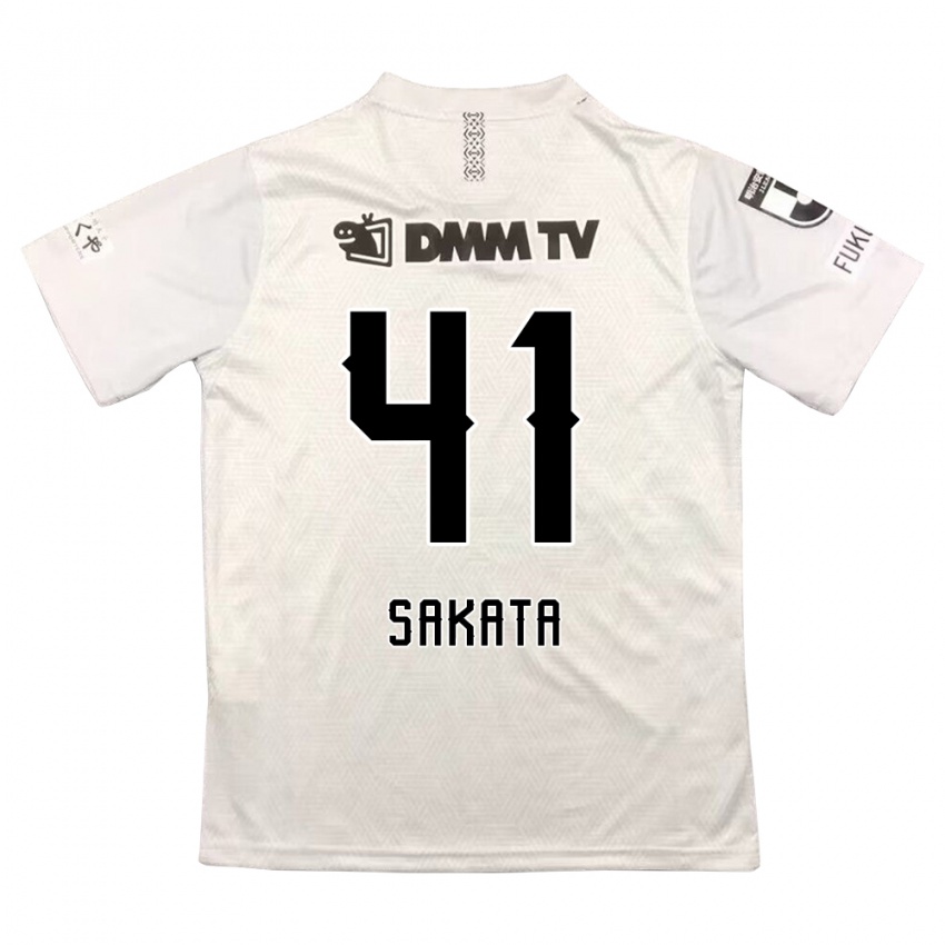 Niño Camiseta Daiki Sakata #41 Gris Negro 2ª Equipación 2024/25 La Camisa México