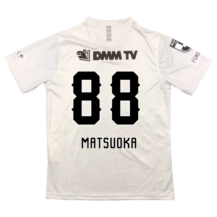 Niño Camiseta Daiki Matsuoka #88 Gris Negro 2ª Equipación 2024/25 La Camisa México