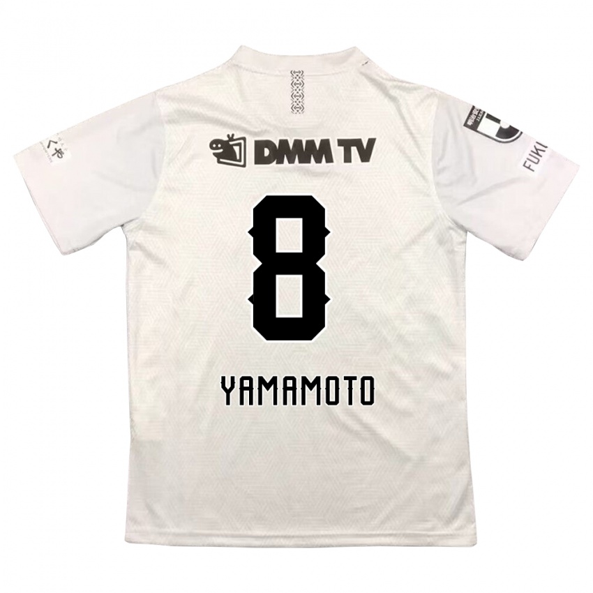 Niño Camiseta Shunsuke Yamamoto #8 Gris Negro 2ª Equipación 2024/25 La Camisa México