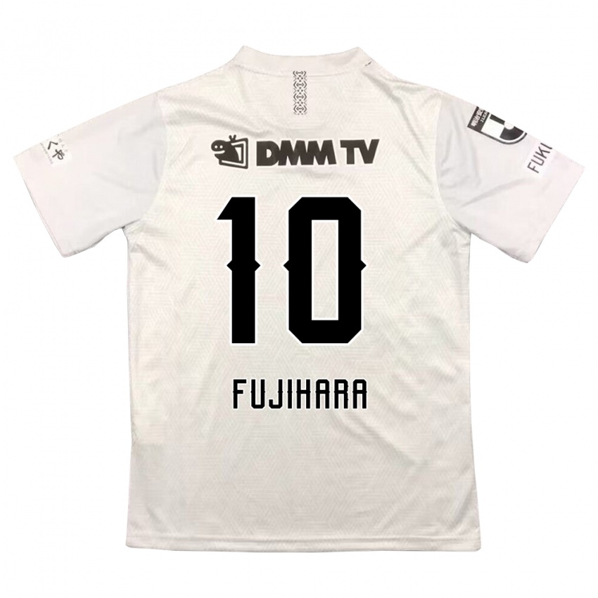 Niño Camiseta Naoatsu Fujihara #10 Gris Negro 2ª Equipación 2024/25 La Camisa México