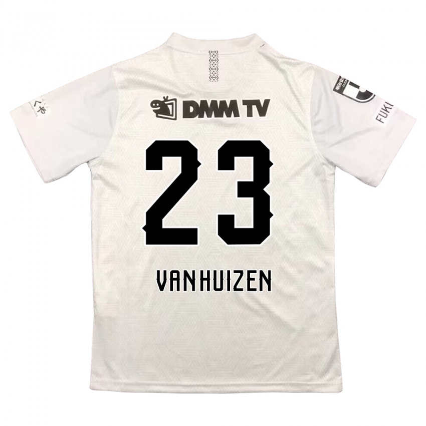 Niño Camiseta Haruki Christopher Van Huizen #23 Gris Negro 2ª Equipación 2024/25 La Camisa México