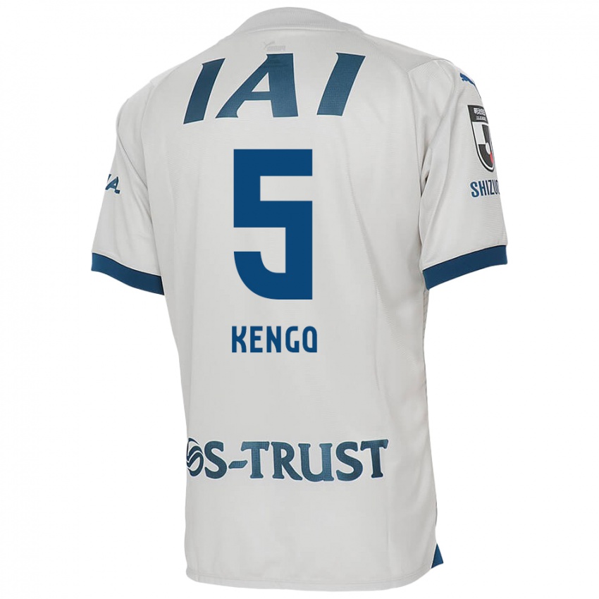 Niño Camiseta Kengo Kitazume #5 Blanco Azul 2ª Equipación 2024/25 La Camisa México