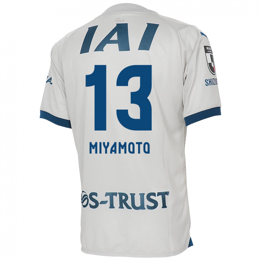 Niño Camiseta Kota Miyamoto #13 Blanco Azul 2ª Equipación 2024/25 La Camisa México