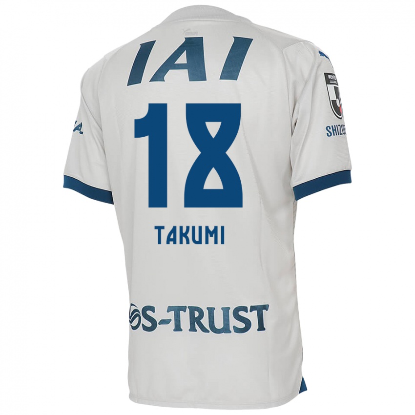 Niño Camiseta Takumi Kato #18 Blanco Azul 2ª Equipación 2024/25 La Camisa México