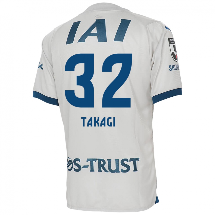 Niño Camiseta Sen Takagi #32 Blanco Azul 2ª Equipación 2024/25 La Camisa México