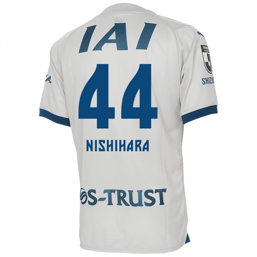 Niño Camiseta Motoki Nishihara #44 Blanco Azul 2ª Equipación 2024/25 La Camisa México