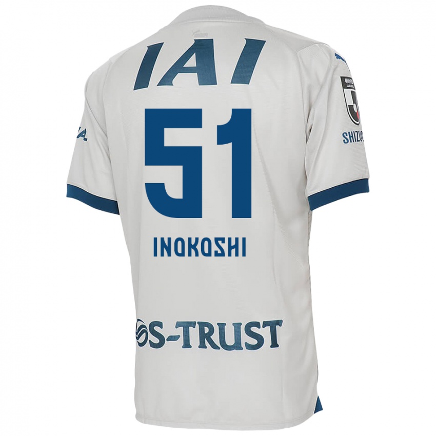 Niño Camiseta Yui Inokoshi #51 Blanco Azul 2ª Equipación 2024/25 La Camisa México