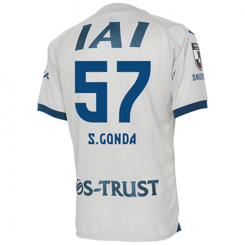 Niño Camiseta Shuichi Gonda #57 Blanco Azul 2ª Equipación 2024/25 La Camisa México