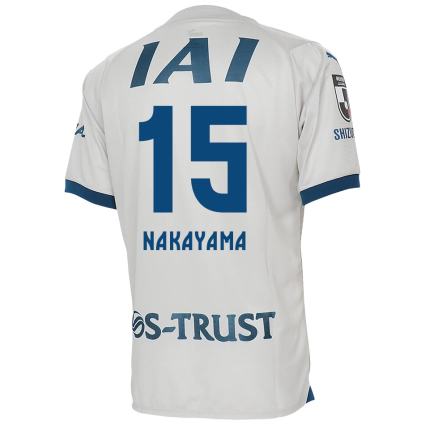 Niño Camiseta Atsuki Nakayama #15 Blanco Azul 2ª Equipación 2024/25 La Camisa México