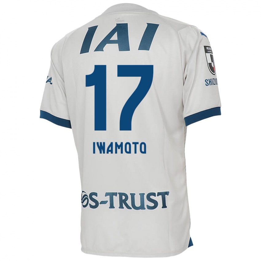 Niño Camiseta Shogo Iwamoto #17 Blanco Azul 2ª Equipación 2024/25 La Camisa México