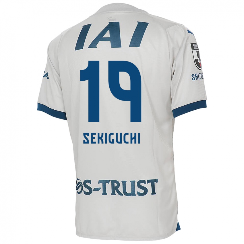 Niño Camiseta Kota Sekiguchi #19 Blanco Azul 2ª Equipación 2024/25 La Camisa México