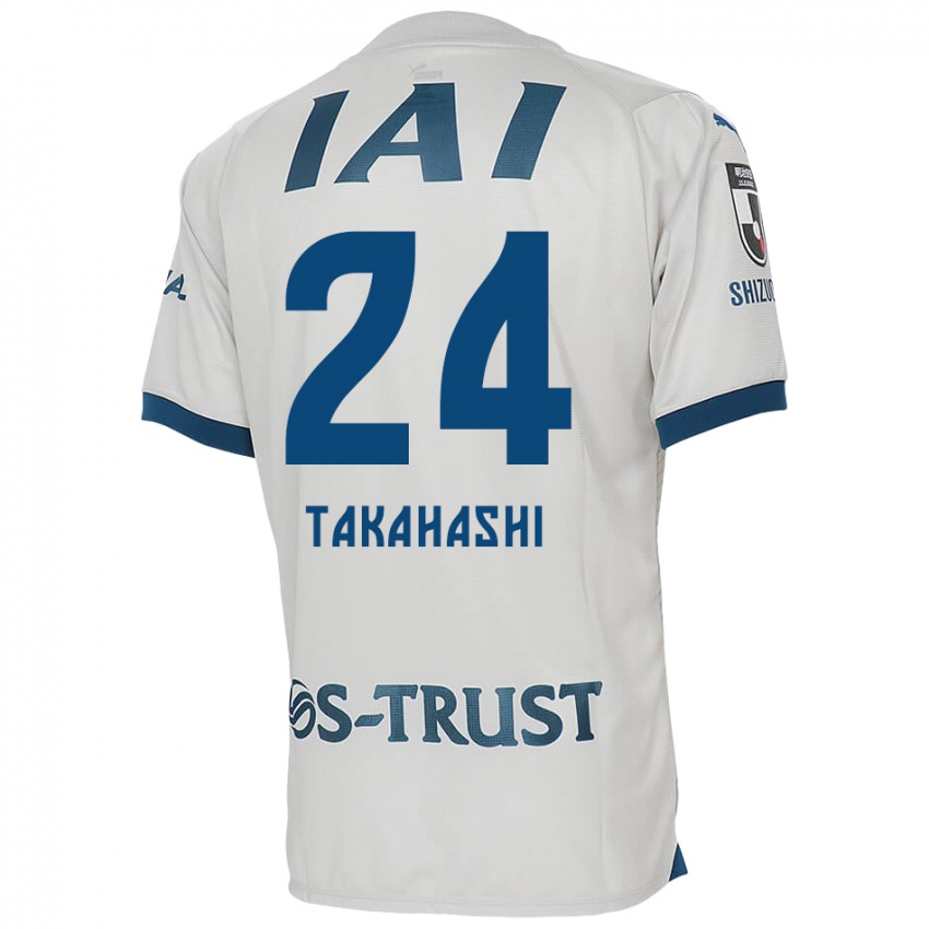 Niño Camiseta Yuzuki Takahashi #24 Blanco Azul 2ª Equipación 2024/25 La Camisa México