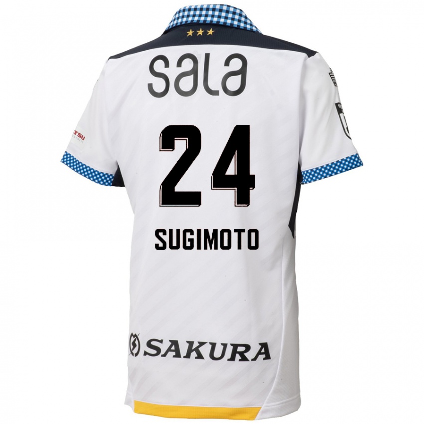 Niño Camiseta Mitsuki Sugimoto #24 Blanco Negro 2ª Equipación 2024/25 La Camisa México