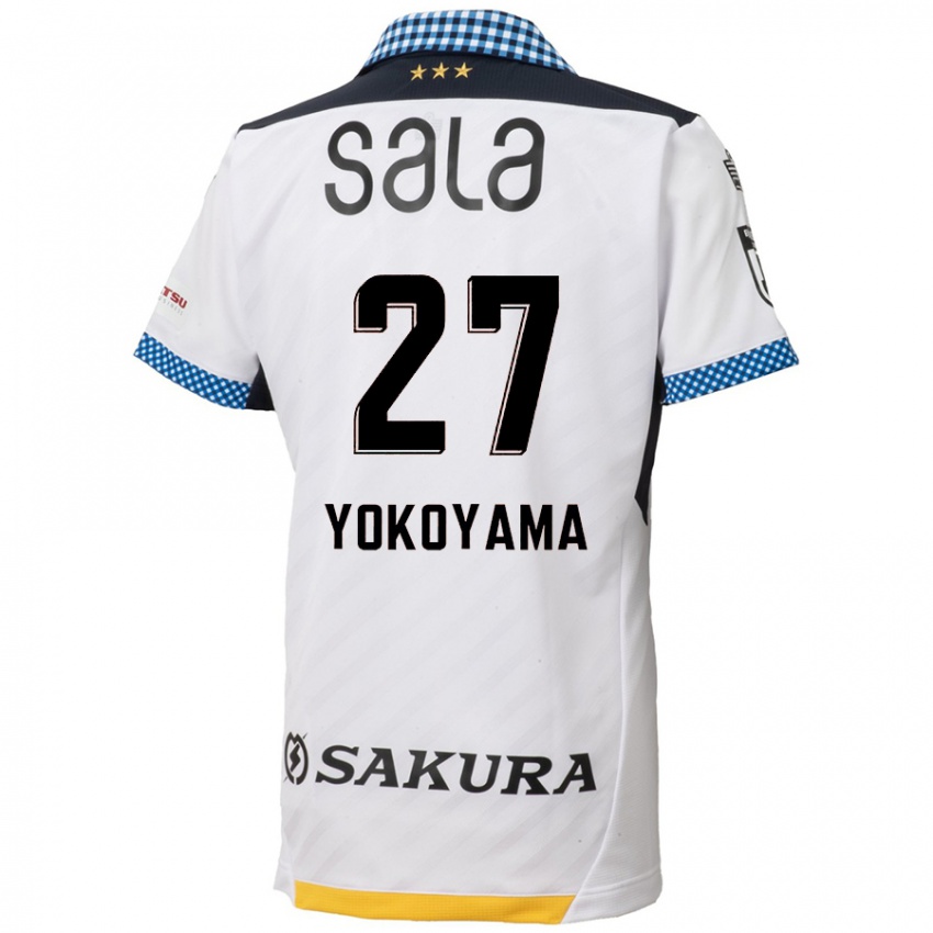 Niño Camiseta Kota Yokoyama #27 Blanco Negro 2ª Equipación 2024/25 La Camisa México