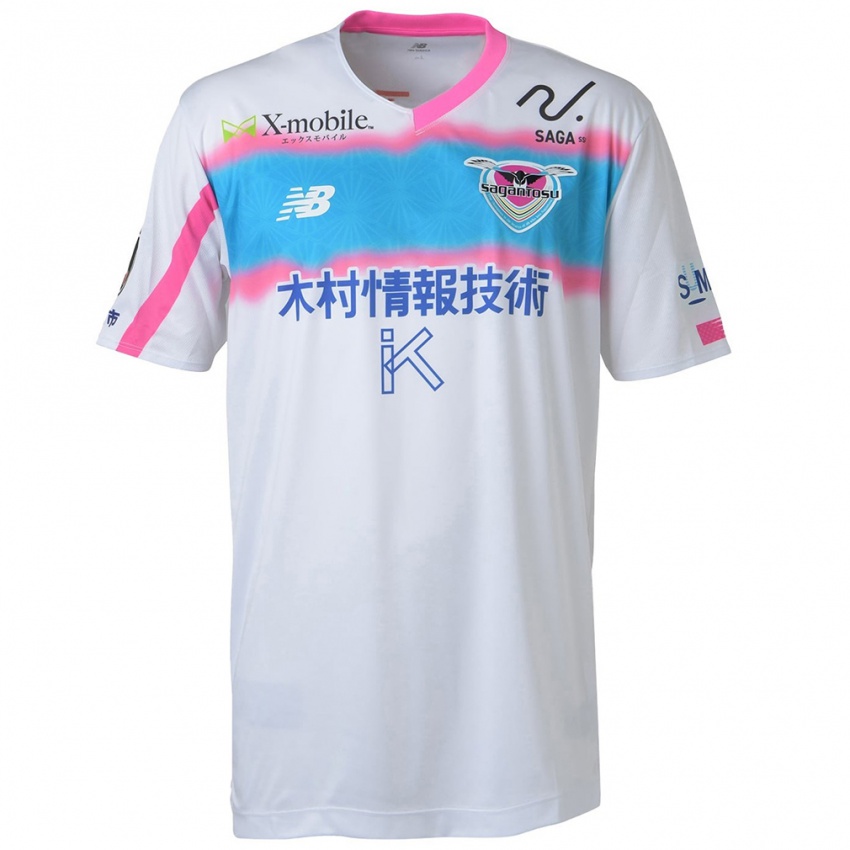 Niño Camiseta Wataru Harada #42 Blanco Azul Rosa 2ª Equipación 2024/25 La Camisa México