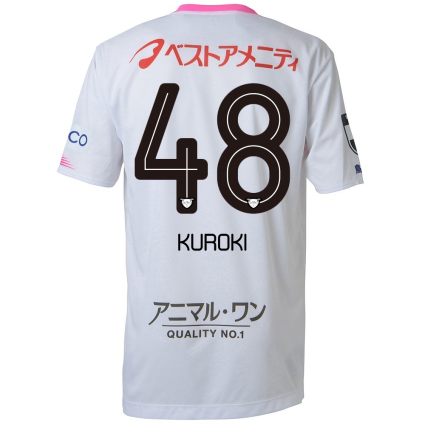 Niño Camiseta Yuya Kuroki #48 Blanco Azul Rosa 2ª Equipación 2024/25 La Camisa México