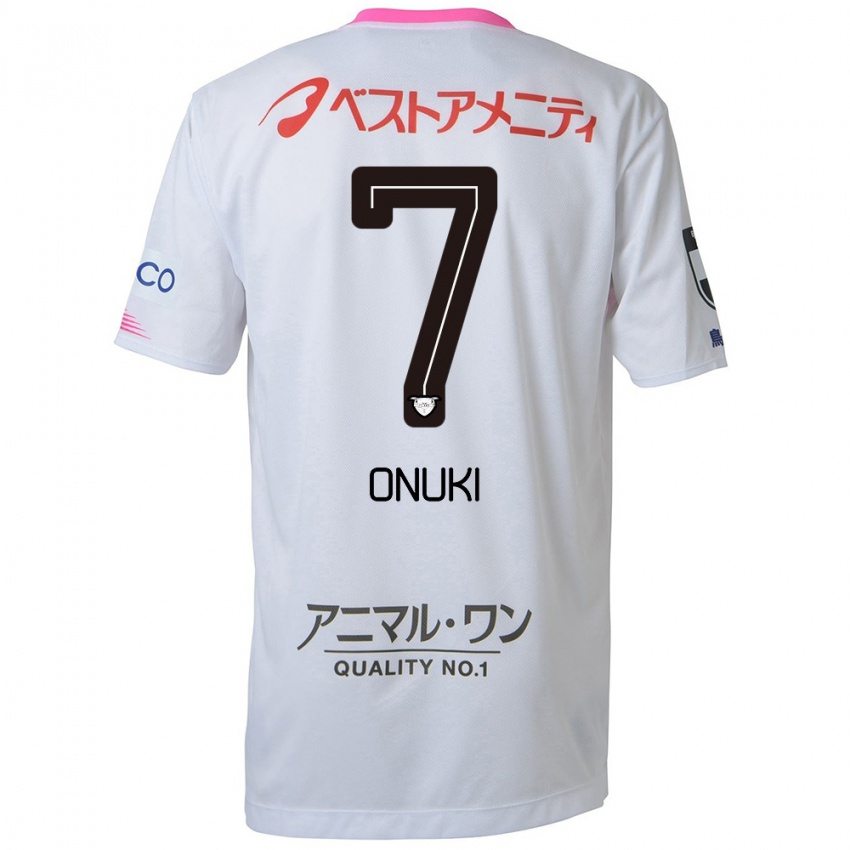 Niño Camiseta Tentaro Onuki #7 Blanco Azul Rosa 2ª Equipación 2024/25 La Camisa México