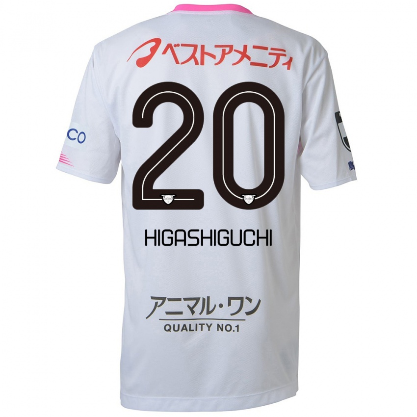 Niño Camiseta Aitaro Higashiguchi #20 Blanco Azul Rosa 2ª Equipación 2024/25 La Camisa México