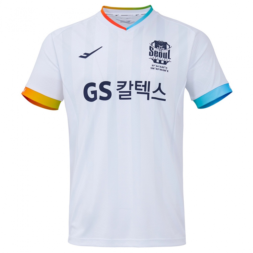 Niño Camiseta Seong-Hun Park #40 Blanco Azul 2ª Equipación 2024/25 La Camisa México