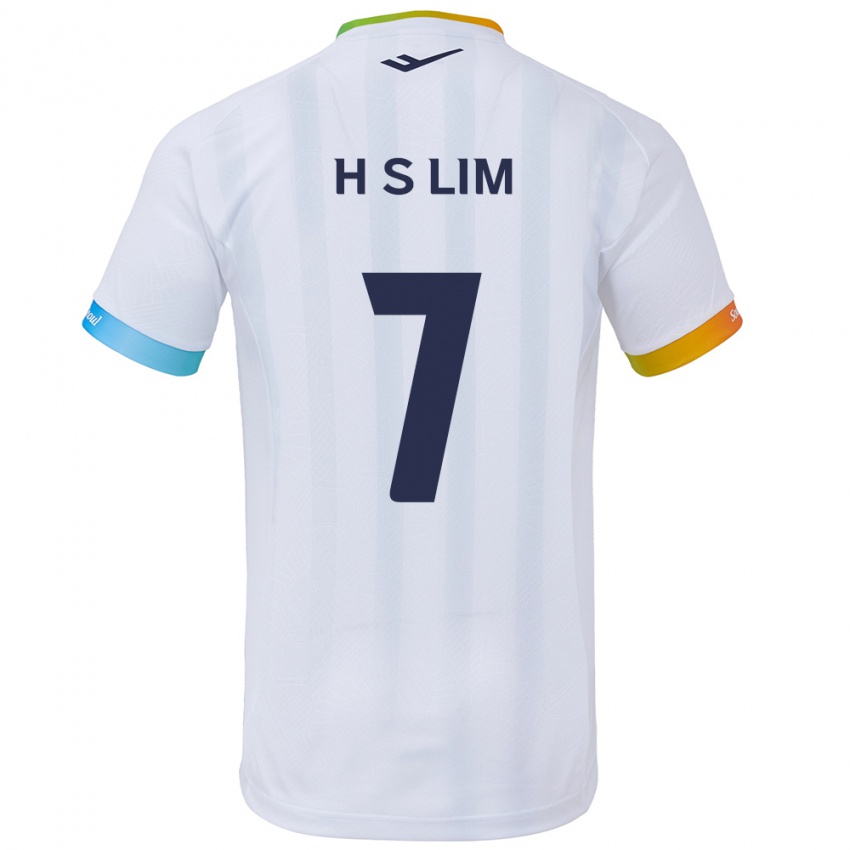 Niño Camiseta Sang-Hyub Lim #7 Blanco Azul 2ª Equipación 2024/25 La Camisa México