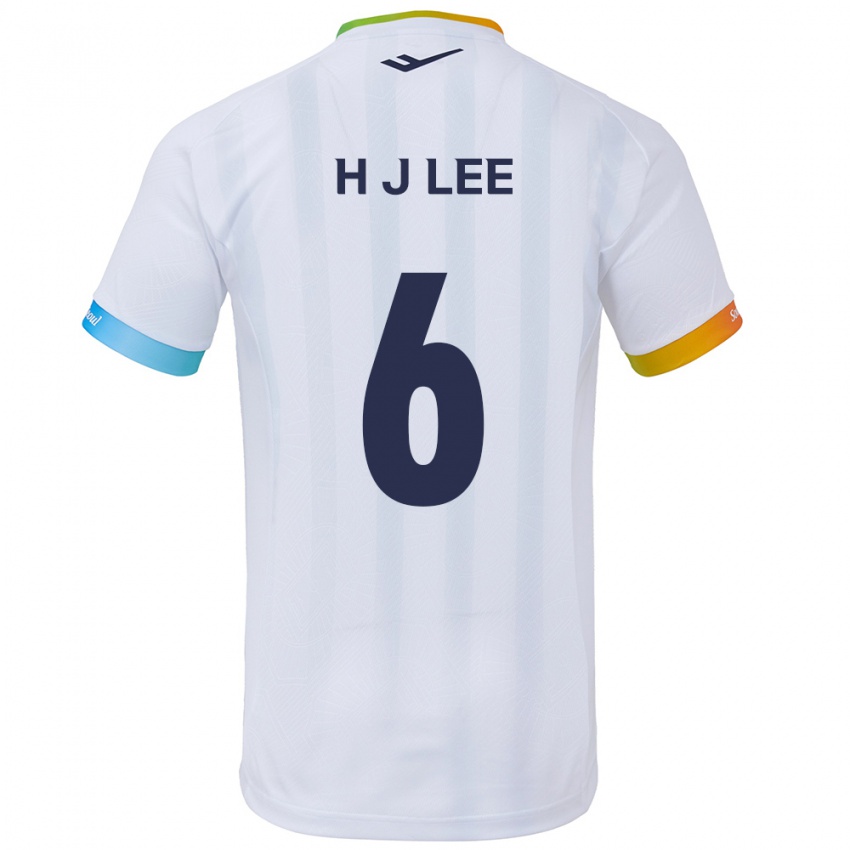 Niño Camiseta Ju-Hwan Lee #6 Blanco Azul 2ª Equipación 2024/25 La Camisa México