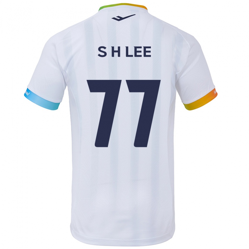 Niño Camiseta Hyeon-Seung Lee #77 Blanco Azul 2ª Equipación 2024/25 La Camisa México