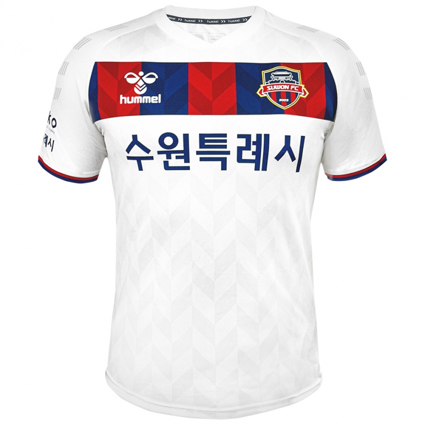 Niño Camiseta Hyo-Geun Park #2 Blanco Azul 2ª Equipación 2024/25 La Camisa México