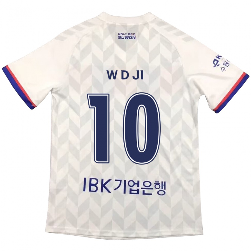 Niño Camiseta Dong-Won Ji #10 Blanco Azul 2ª Equipación 2024/25 La Camisa México