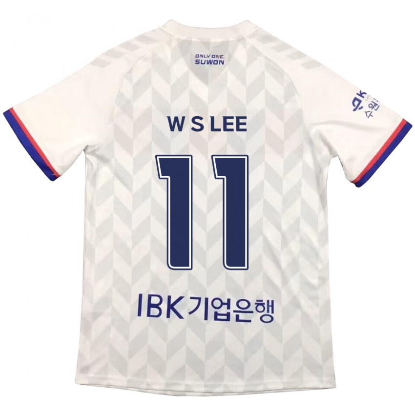 Niño Camiseta Seung-Woo Lee #11 Blanco Azul 2ª Equipación 2024/25 La Camisa México