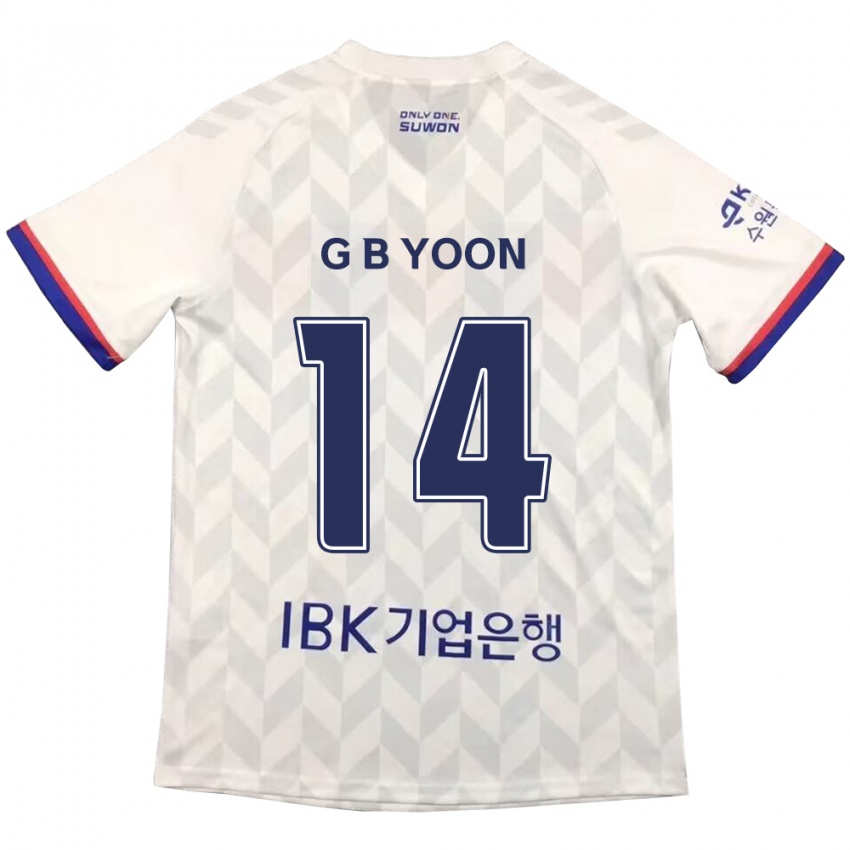 Niño Camiseta Bit-Garam Yoon #14 Blanco Azul 2ª Equipación 2024/25 La Camisa México