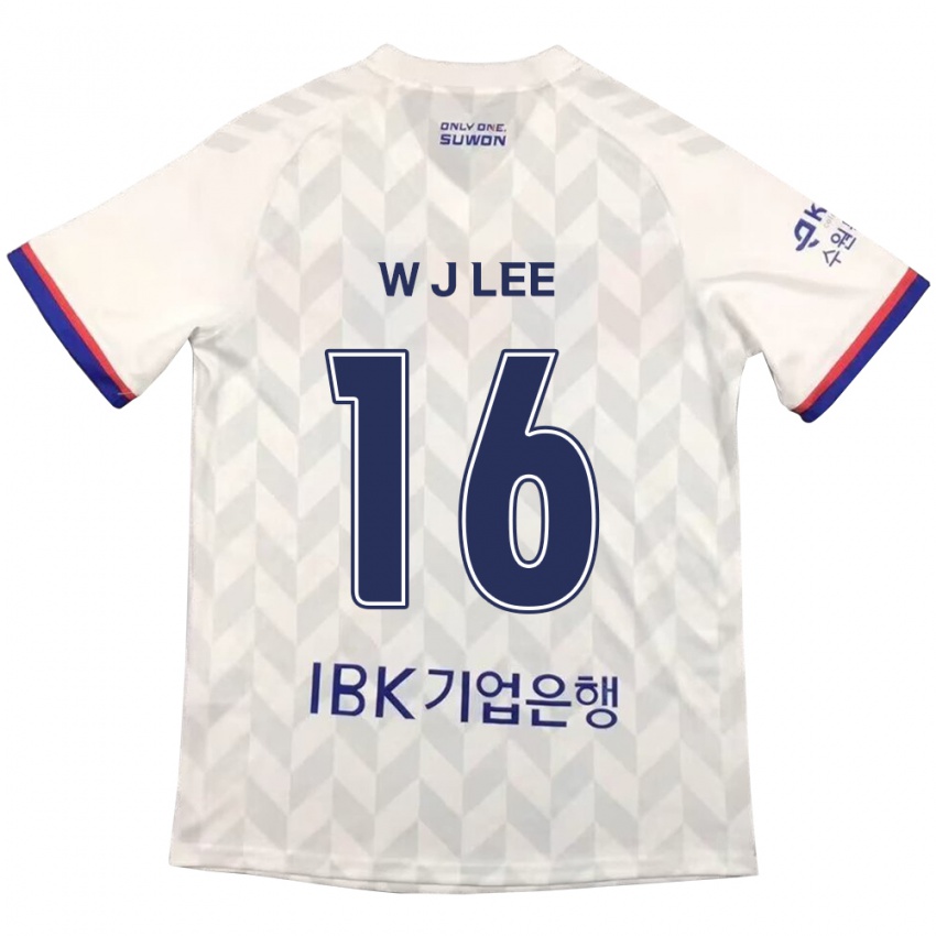 Niño Camiseta Jae-Won Lee #16 Blanco Azul 2ª Equipación 2024/25 La Camisa México