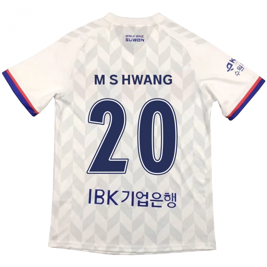 Niño Camiseta Soon-Min Hwang #20 Blanco Azul 2ª Equipación 2024/25 La Camisa México