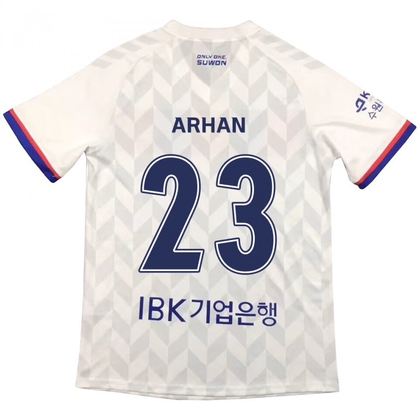 Niño Camiseta Pratama Arhan #23 Blanco Azul 2ª Equipación 2024/25 La Camisa México